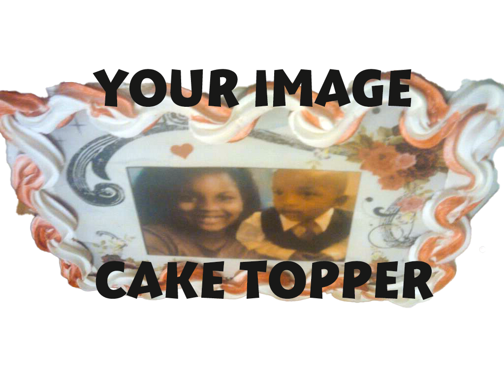 Edible cake topper (quarter sheet size) 7.5x10